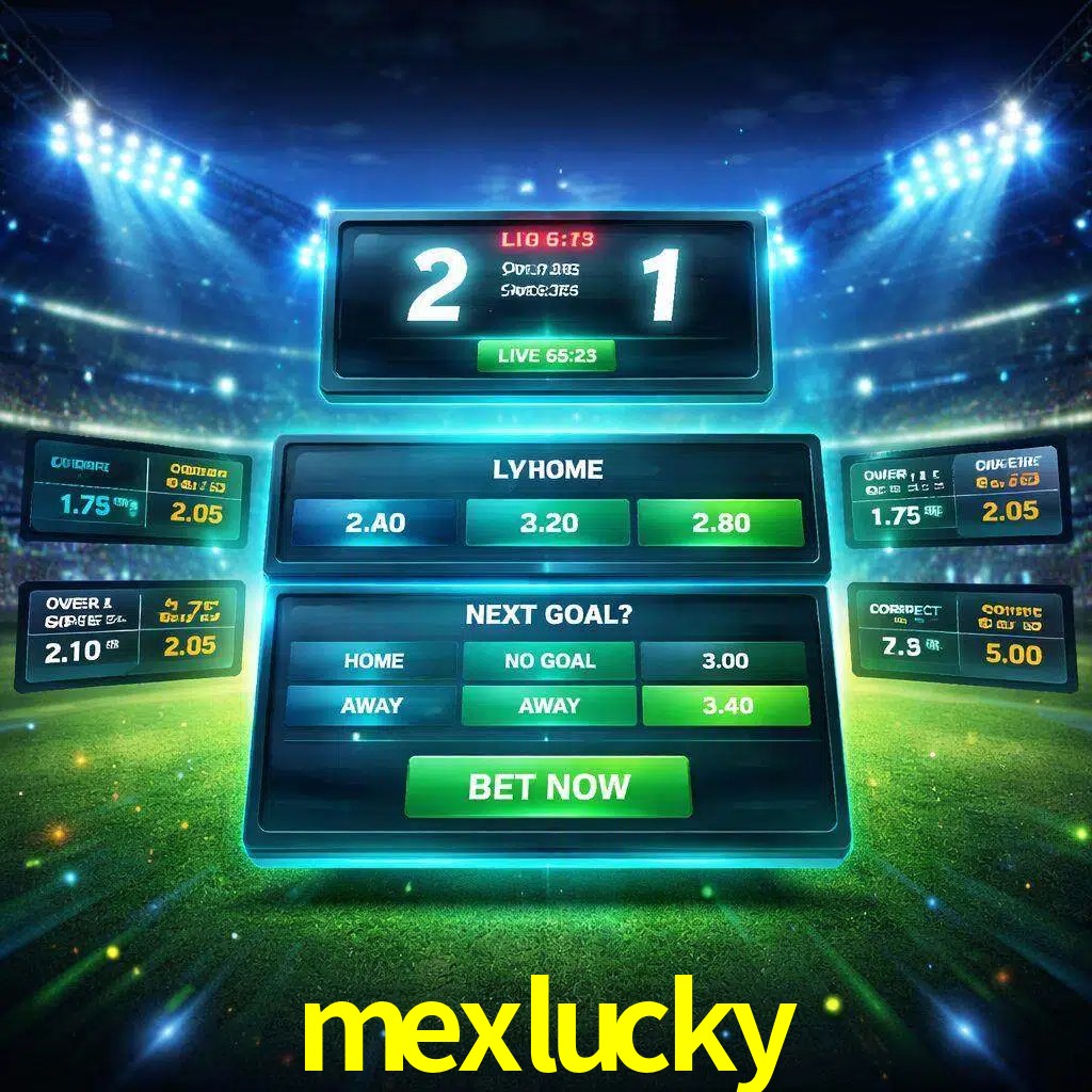 Vista de apuestas en vivo mexlucky durante un partido en curso