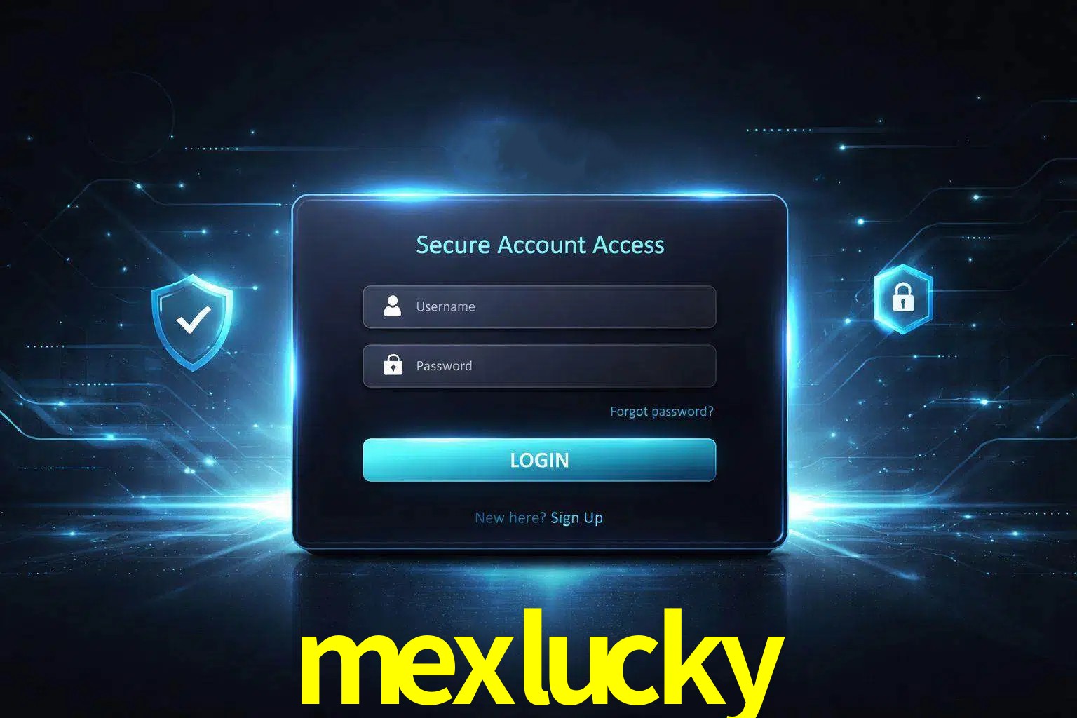 Pantalla de inicio de sesión de cuenta mexlucky para usuarios en México